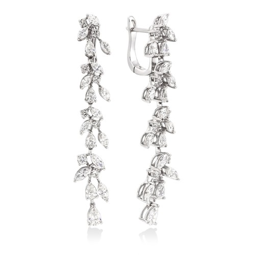 Эксклюзивные золотые серьги с бриллиантами