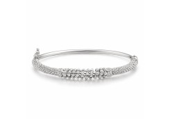 Декоративный браслет из белого золота