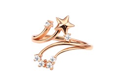 Кольцо серебряное с фианитами