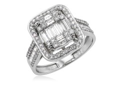 Кольцо золотое с бриллиантами 