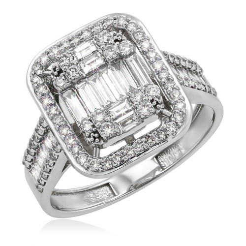 Кольцо золотое с бриллиантами 