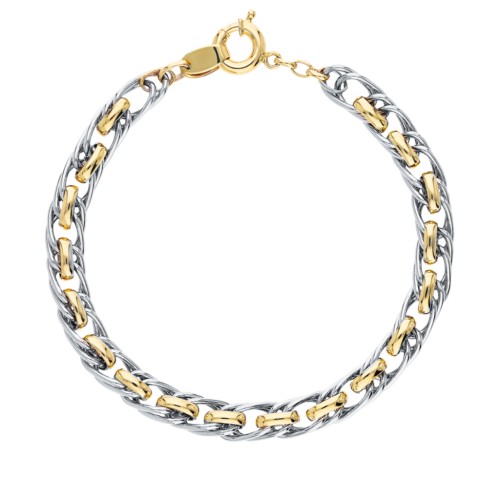 Браслет из комбинированного золота