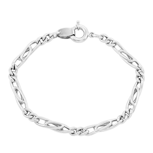 Декоративный браслет из белого золота