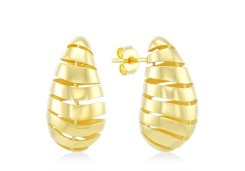 Серьги капли пусеты гвоздики золото