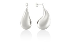 Золотые серьги капли пусеты