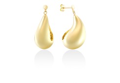 Золотые серьги капли пусеты