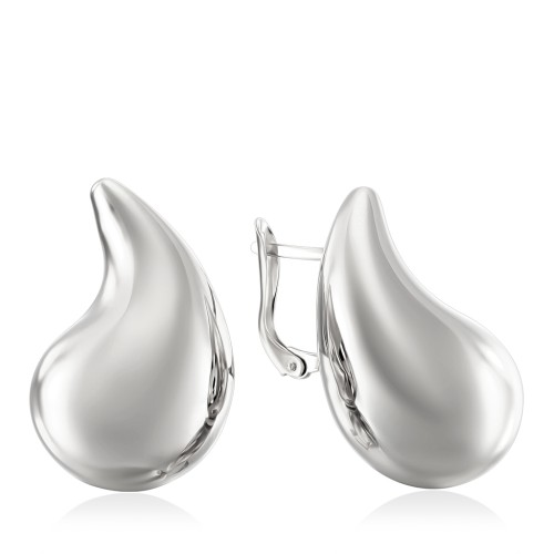 Серьги капли стиль Боттега