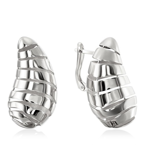 Серьги капли стиль Боттега