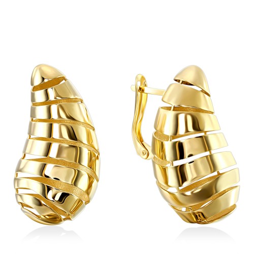 Серьги капли стиль Боттега