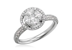 Кольцо Invisible из золота с бриллиантами