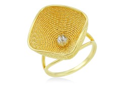 Эксклюзивное кольцо из желтого золота