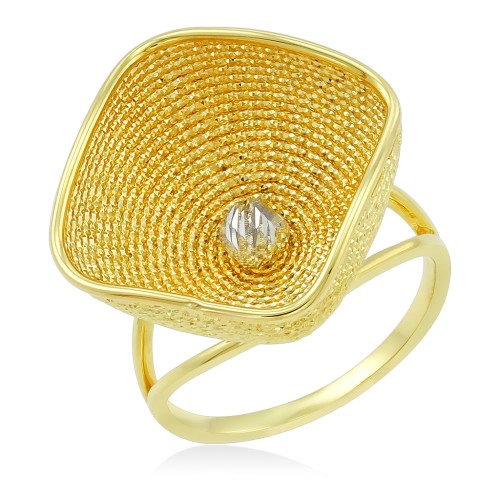 Эксклюзивное кольцо из желтого золота