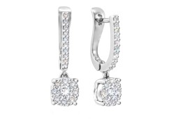 Серьги  Invisible из золота с бриллиантами