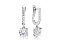 Серьги  Invisible из золота с бриллиантами