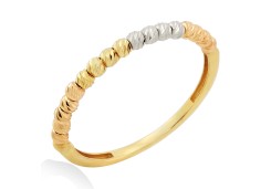 Кольцо из золота с шариками