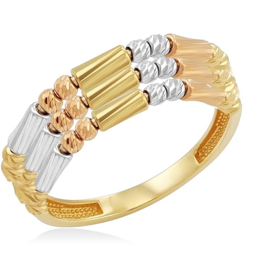 Кольцо из комбинированного золота