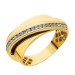 Золотое кольцо с фианитами