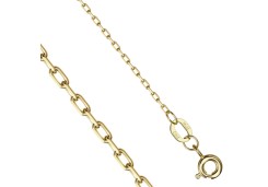 Цепь КЦМ из золота якорное плетение с алмазной гранью