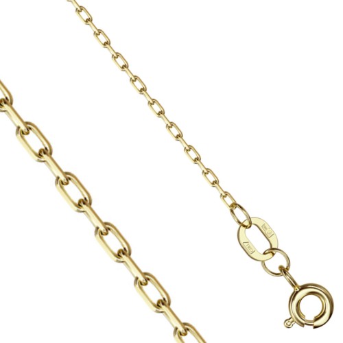 Цепь КЦМ из золота якорное плетение с алмазной гранью