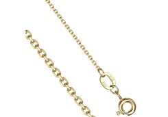 Цепь КЦМ из золота якорное плетение с алмазной гранью