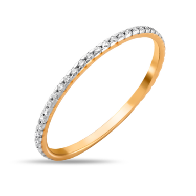 Золотое кольцо с фианитом