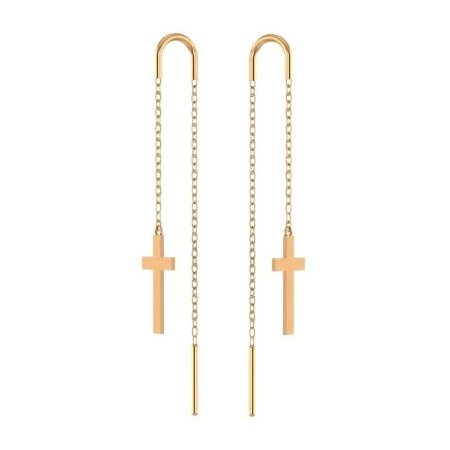 Золотые cерьги классические