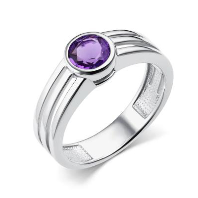 Серебряное кольцо с аметистом