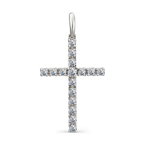 Серебряная подвеска с фианитом