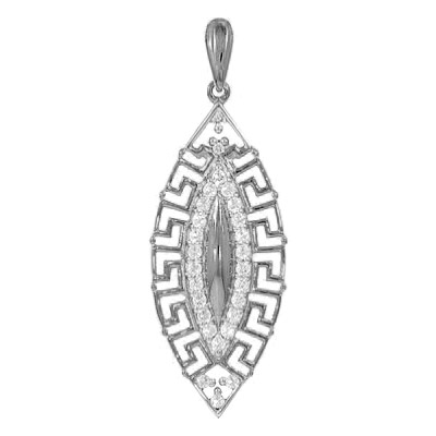 Серебряная подвеска с фианитом