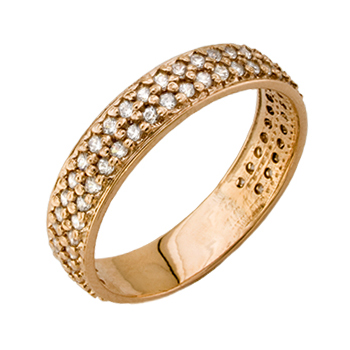 Золотое кольцо с фианитом