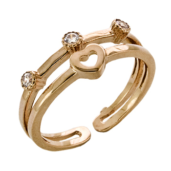 Золотое кольцо с фианитом