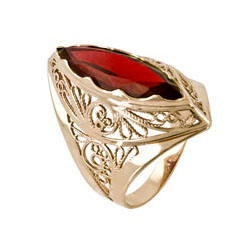 Золотое кольцо с ситаллом