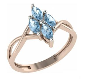 Золотое кольцо с топазом