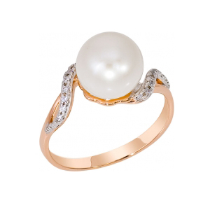 Золотое кольцо с жемчугом