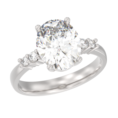 Серебряное кольцо с фианитом