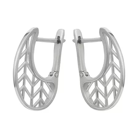 Серебряные cерьги классические