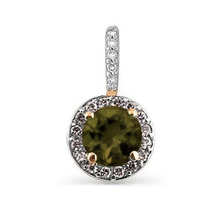 Золотая подвеска с султанитом