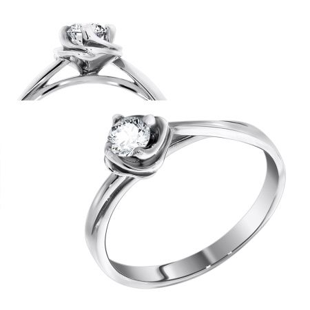 Серебряное кольцо с фианитом