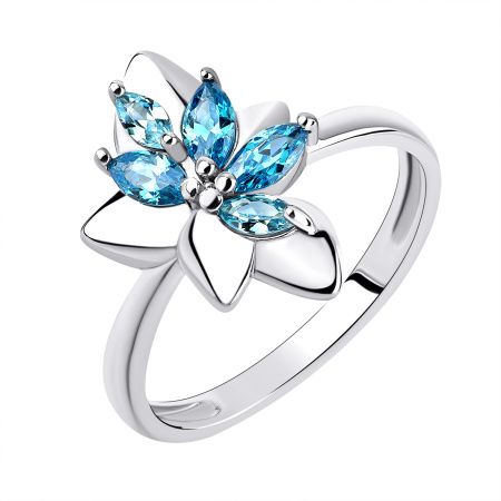 Серебряное кольцо с фианитом