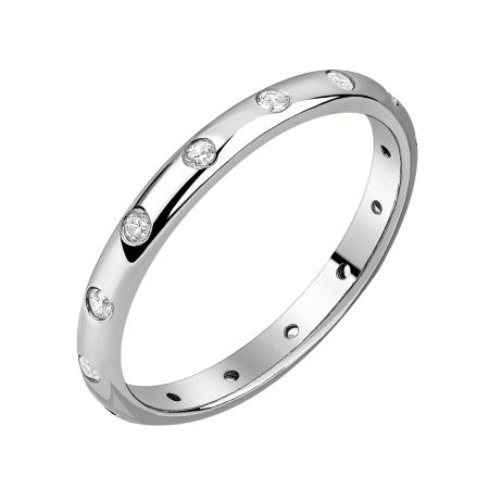 Серебряное кольцо с фианитом