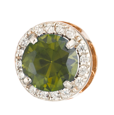 Золотая подвеска с султанитом