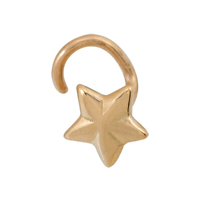 Серьга д/пирсинга из золота 