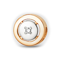 Золотая подвеска с бриллиантом