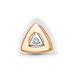 Золотая подвеска с бриллиантом