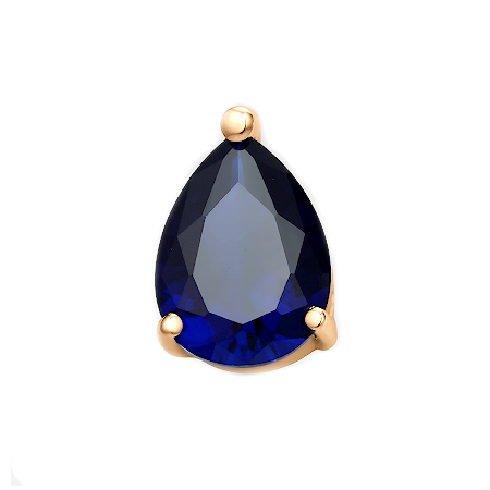 Золотая подвеска с сапфиром