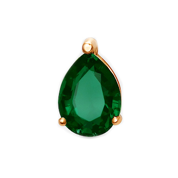 Золотая подвеска с изумрудом