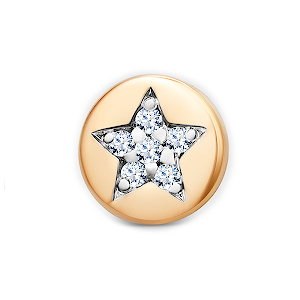 Золотая подвеска с бриллиантом