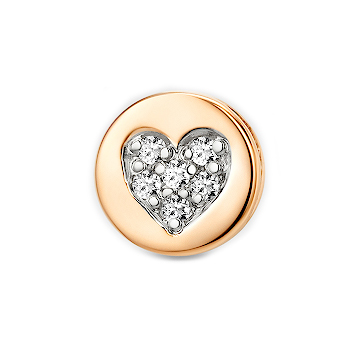 Золотая подвеска с бриллиантом