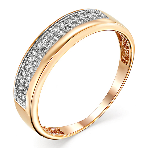 Золотое кольцо с бриллиантом