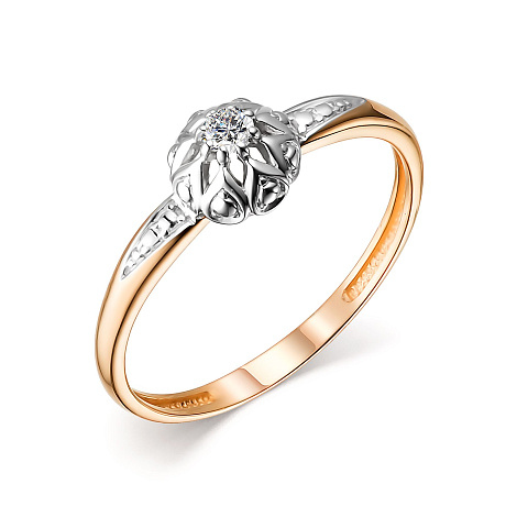 Золотое кольцо с бриллиантом